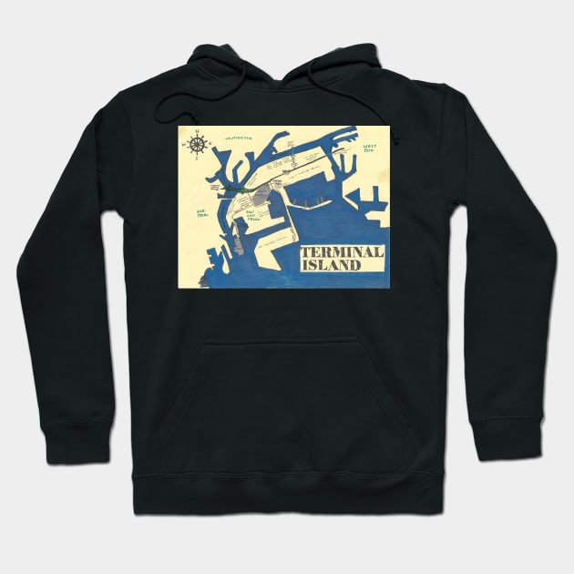 Terminal Island Hoodie by PendersleighAndSonsCartography